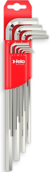 Изображение товара Набор шестигранных Г-образных ключей Felo 34600911 9 шт профессиональный