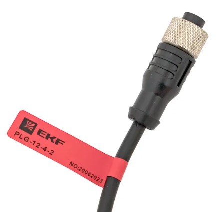 

Кабель-разъем EKF PLG-12-4-2 М12 4-PIN прямой, PLG-12-4-2