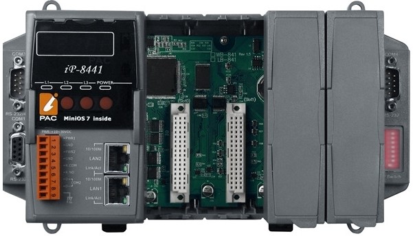 

Контроллер ICP DAS iP-8441 CR 4 slots embedded controller with gray color, iP-8441 CR
