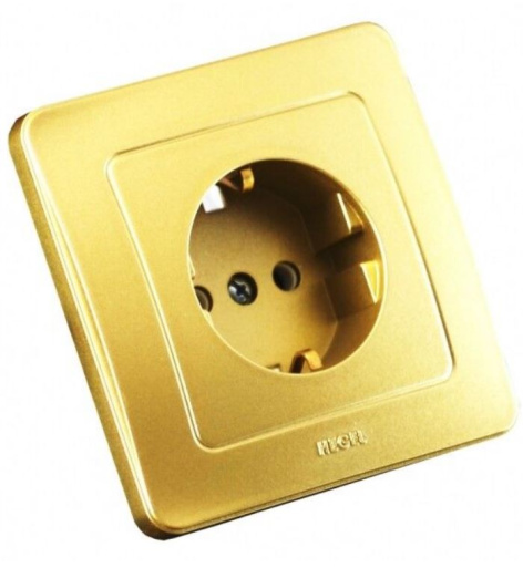Изображение товара Розетка с заземлением HEGEL РС16-311-07 для безопасного подключения