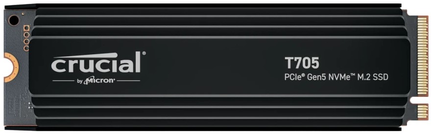 

Накопитель SSD M.2 2280 Crucial T705 2TB, 14500/12700MB/s, 1200 TBW, MTBF 1.5M, T705