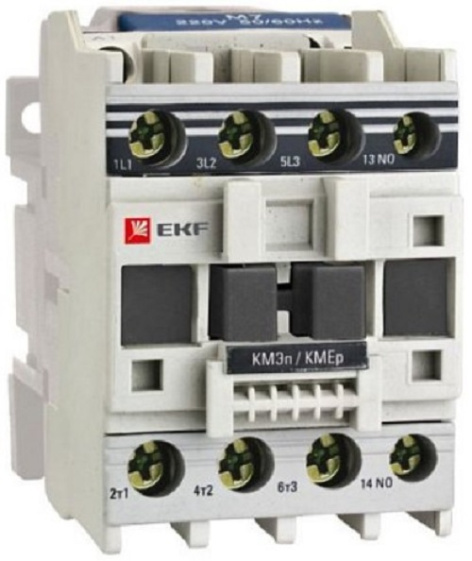 Изображение товара Контактор EKF ctr-s-25-110-p 3 контакта, 121 В, постоянный ток