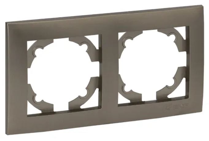 

Рамка двойная EKF EWM-G-302-40 Валенсия кашемир, EWM-G-302-40