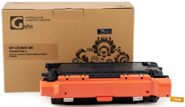 Изображение товара Картридж GalaPrint GP_CE260X_BK для HP Color LaserJet серия CP4525