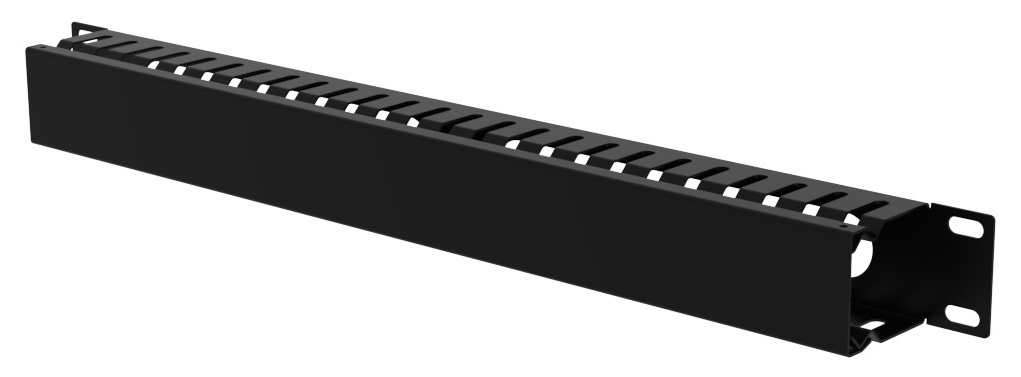 

Кабельный организатор Filum FL-CMC-1U-BK 19", 1U, горизонтальный, металлический, с крышкой, черный, FL-CMC-1U-BK