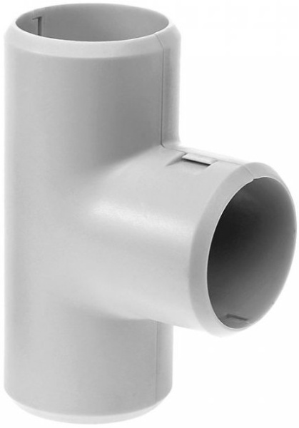 Изображение товара Тройник Промрукав PR13.0365 угловой разборный для пластиковых труб IP40 50 шт