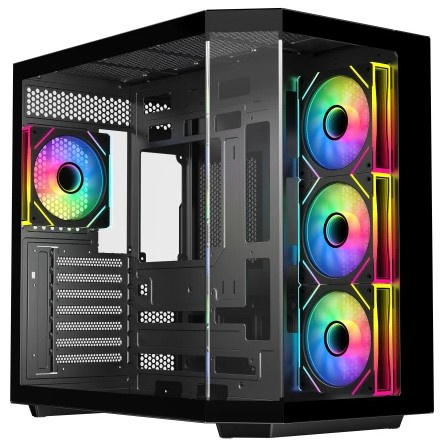 Изображение товара Корпус Eurocase M430ZF Mid Tower E-ATX черный стильный вентиляция