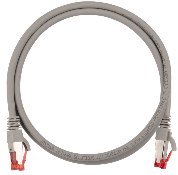 Кабель патч-корд NikoMax NMC-PC4SA55B-020-SL-C-GY