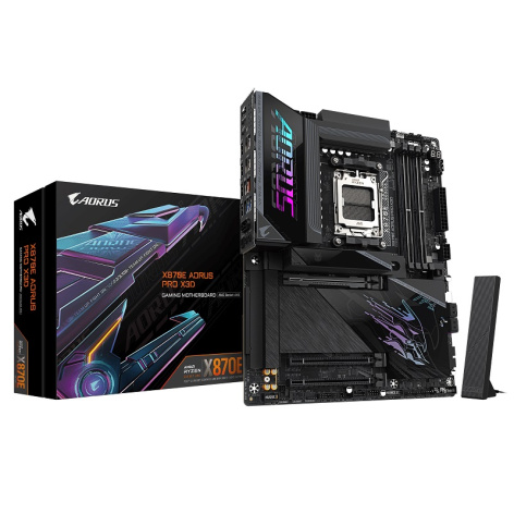 Изображение товара Материнская плата GIGABYTE X870E AORUS PRO X3D для AMD процессоров ATX