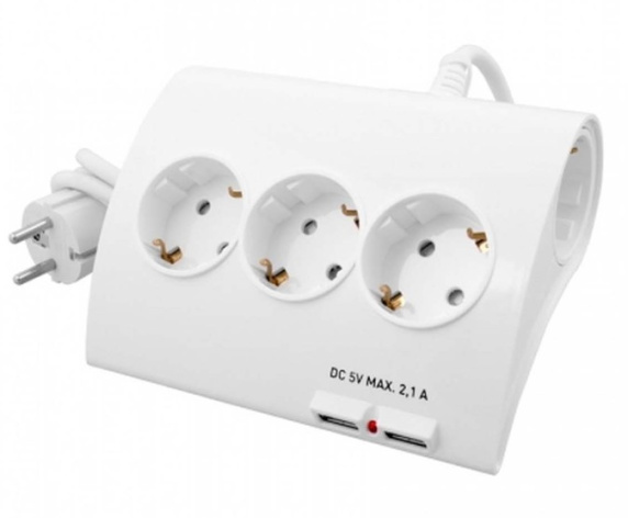 Изображение товара Удлинитель сетевой Старт С/У S 5x1-ZDV 2USB