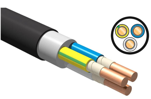 Изображение товара Кабель ВВГнг(А)-FRLS 3х2,5 силовой огнестойкий для электропроводки
