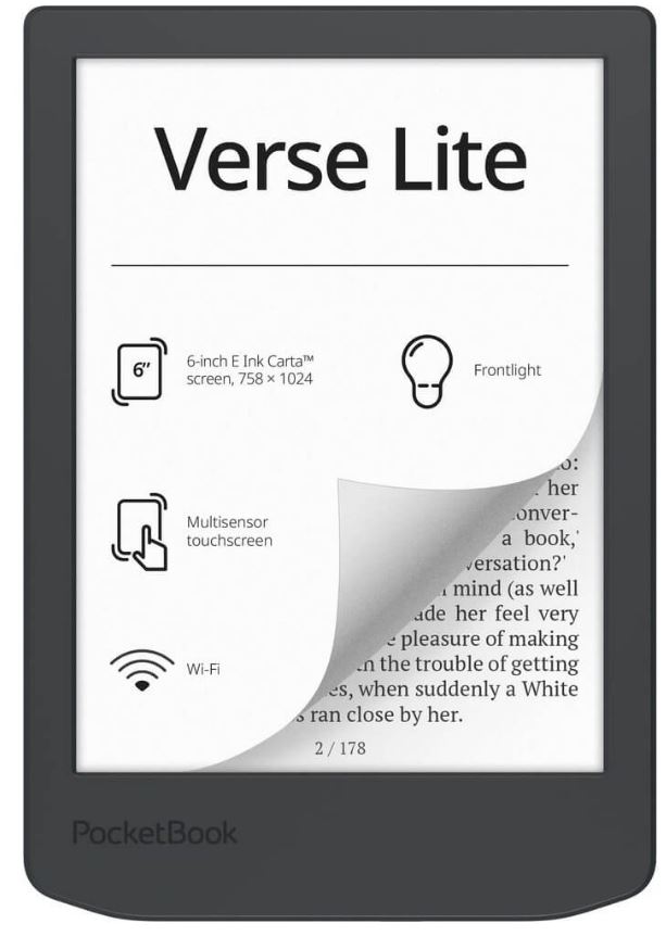 

Электронная книга PocketBook PB619-T-WW 619 Verse Lite Midnight Grey, PB619-T-WW