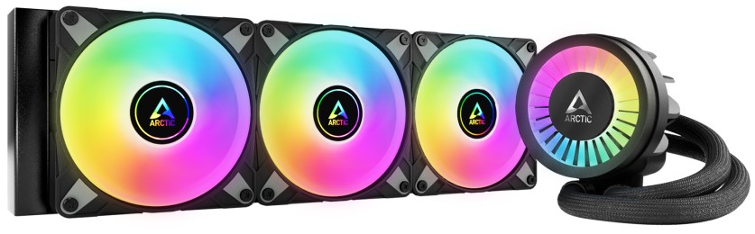 

Система охлаждения жидкостная ARCTIC Liquid Freezer III 360 A-RGB ACFRE00144A LGA1700/AM5/AM4 (3*120mm fan, 200-1800rpm, 56.3CFM, 4 pin PWM), Liquid Freezer III 360 A-RGB