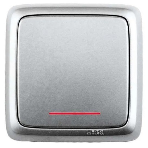 Изображение товара Одноклавишный переключатель HEGEL ВА10-164-06 для электросистем