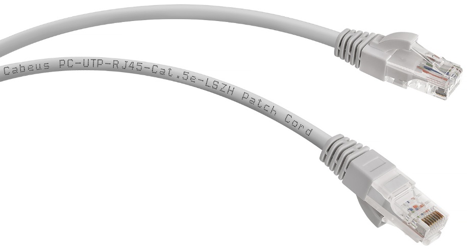 фото Кабель патч-корд U/UTP 5e кат. 2м.  Cabeus PC-UTP-RJ45-Cat.5e-2m-LSZH