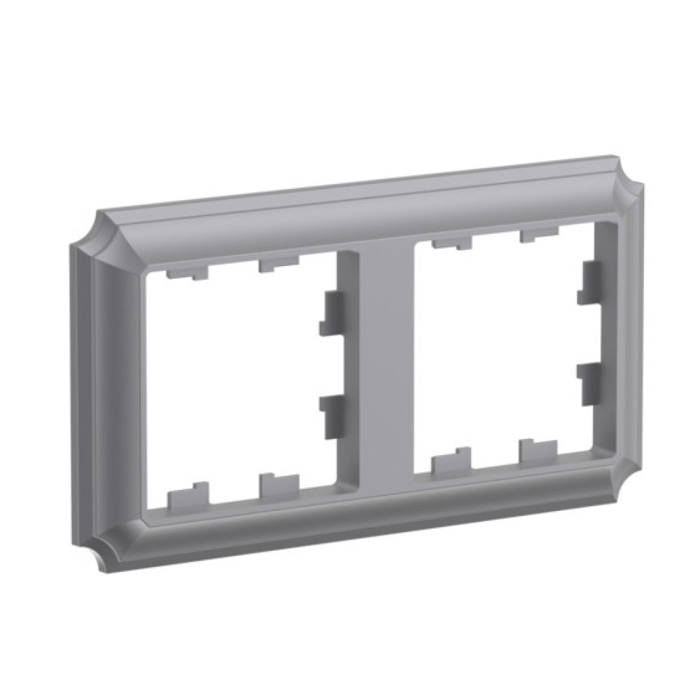 

Рамка двойная Systeme Electric ATN100902 AtlasDesign ANTIQUE универсальная, Сталь, ATN100902