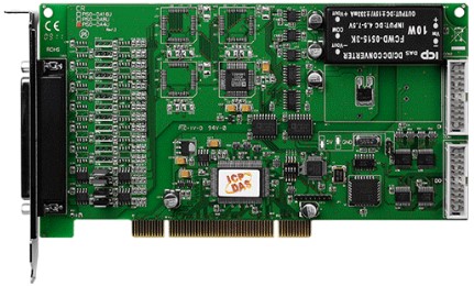

Плата ICP DAS PISO-DA4U CR Universal PCI 4-channel isolated D/A board, CA-4002 D-Sub connector., PISO-DA4U CR