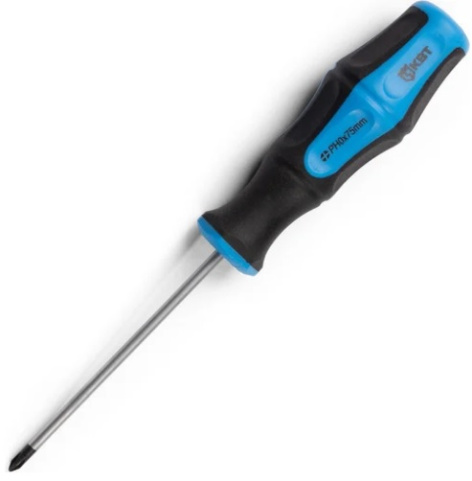 Изображение товара Отвертка КВТ 77400 PH0 для крестообразных винтов 75 мм