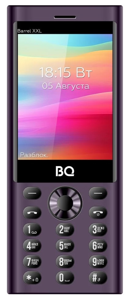 

Мобильный телефон BQ 3598 Barrel XXL Purple+Black 3.5", BT, 0.08MP, SIM: 3, 1800 mAh, 3598 Barrel XXL Purple+Black