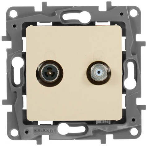 Изображение товара Розетка Legrand 672357 для эфирного и спутникового телевидения