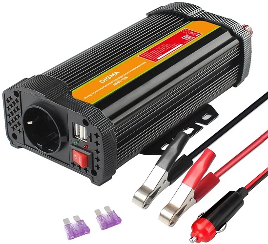 

Инвертор автомобильный Digma AI600-12W 600Вт, AI600-12W