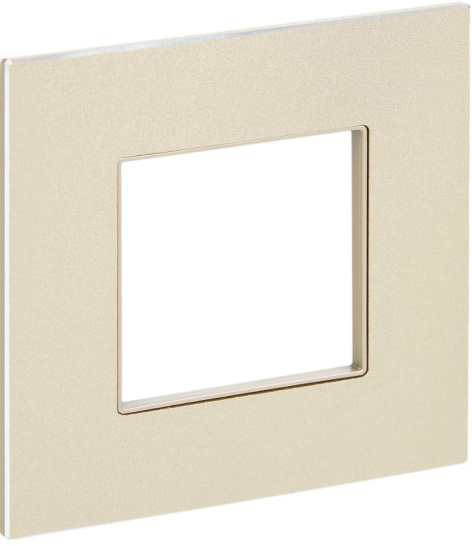 Изображение товара Декоративная металлическая рамка IEK SKANDY для выключателя и розетки 1 пост