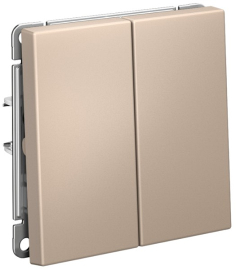 Изображение товара Выключатель двухклавишный Systeme Electric GAL001251S бежевый