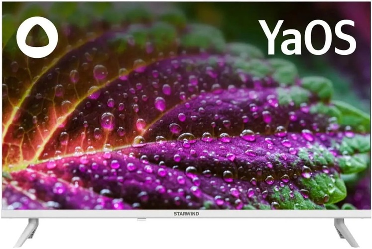 

Телевизор StarWind SW-LED32SG311 LED 32" Яндекс.ТВ Frameless белый HD 60Hz DVB-T DVB-T2 DVB-C DVB-S DVB-S2 USB WiFi Smart TV, SW-LED32SG311