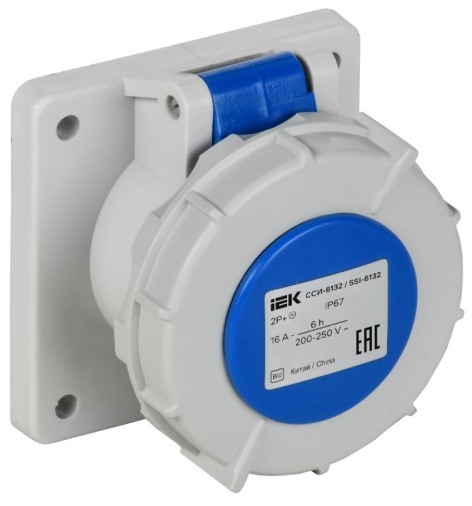 Изображение товара Розетка стационарная внутренняя IEK PSR61-016-3-0-67