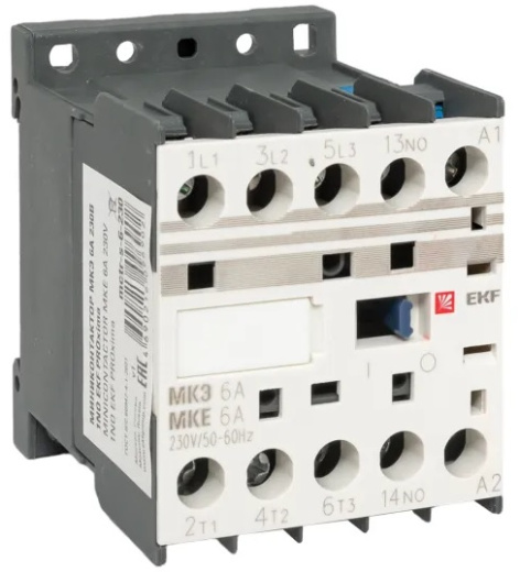 Изображение товара Мини-контактор EKF Mctr-s-6-230 для управления электрическими цепями