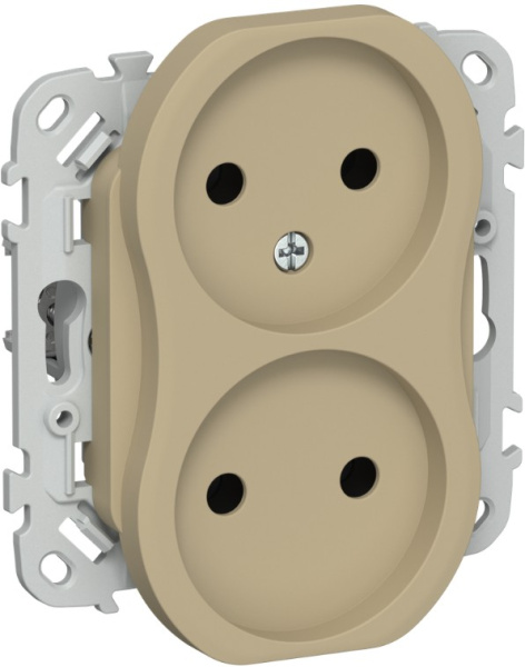 Изображение товара Розетка двухместная IEK FI-R20-10-1-K59