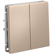 фото Выключатель двухклавишный Systeme Electric GAL001217