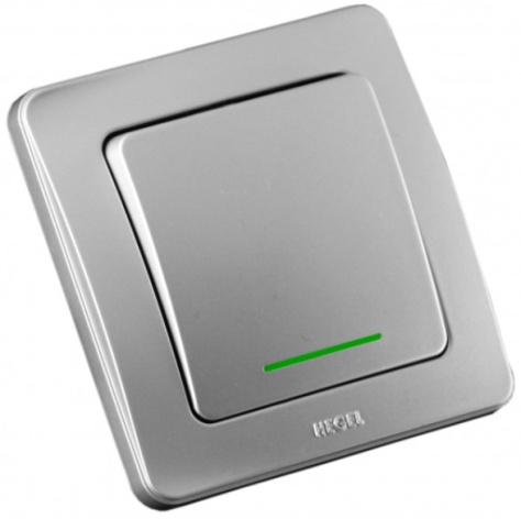 Изображение товара Одноклавишный выключатель HEGEL ВС10-312-06 для дома и офиса