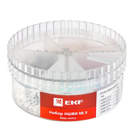 Изображение товара Набор наконечников EKF nabor-nshvi-3 для электромонтажа