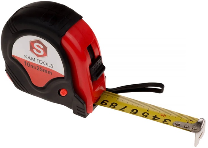 

Рулетка ООО САМ SAMC-063001000-6 10 м с прорезиненным корпусом 6 шт, SAMC-063001000-6