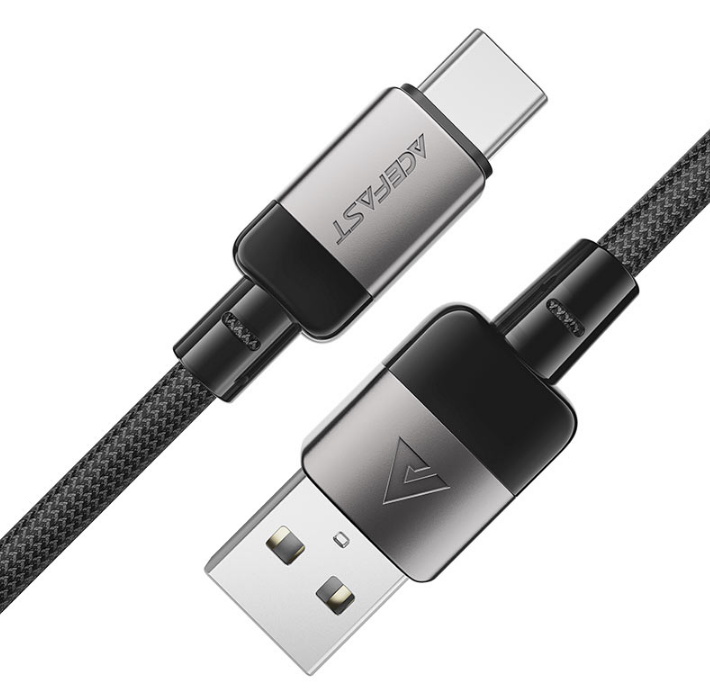 

Кабель ACEFAST C9-04 USB-A to USB-C charging data cable. Длина: 1,2м. Цвет: черный, C9-04
