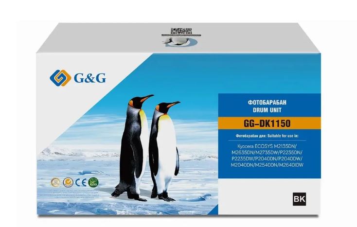

Блок фотобарабана G&G DK-1150 черный ч/б:100000стр. для ECOSYS M2135DN/M2635DN/M2735DW/P2235DN/P2235DW/P2040DN/P2040DW/M2040DN/M2540DN/M2640IDW Kyocer, DK-1150