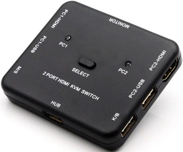 

Переключатель KVM ORIENT HS21 HDMI переключатель на 2 устройства, порты HDM + 2xUSB (клавиатура+мышь), поддержка 4K@30Hz, кнопка переключения на корпу, HS21
