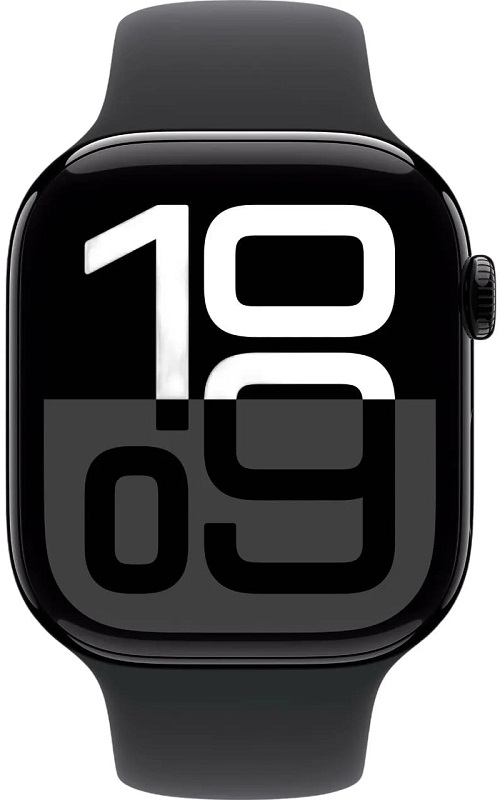 

Часы Apple Watch Series 10 GPS 46mm MWWQ3 Jet Black Aluminium Case with Black Sport Band - M/L, Watch Series 10 GPS 46mm