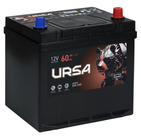 Изображение товара Автомобильный аккумулятор URSA UEA600 12 В 60 Ач для азиатских марок