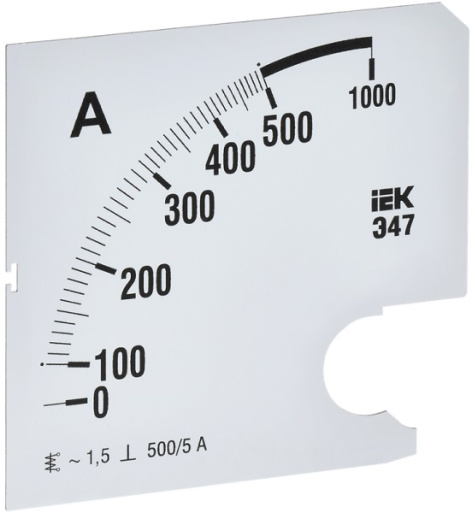 Изображение товара Сменная шкала для амперметра IEK IPA20D-SC-0500