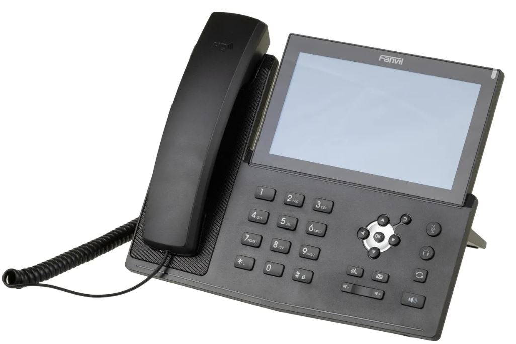 

Телефон VoiceIP Fanvil X7A 20 линий SIP, 2х10/100/1000, 7" цветной дисплей 800x400, 127 клавиш быстрого набора, POE, Bluetooth, Wi-Fi,подсветка клав, X7A