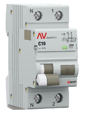 

Автомат дифференциальный EKF rcbo10-1pn-10C-100-ac-av DVA-10 1P+N 10А (C) 100мА (AC) 10кА AVERES, rcbo10-1pn-10C-100-ac-av