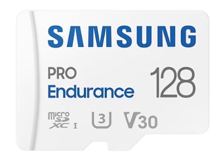 

Карта памяти MicroSDXC 128GB Samsung MB-MJ128KA/APC PRO Endurance (для видеорегистратора) Class 10, UHS-I, W 30 МБ/с, R 100 МБ/с, адаптер на SD, MB-MJ128KA/APC