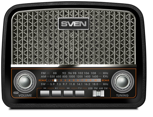 

Радиоприемник Sven SRP-555 SV-017170 черная-серебро 3Вт, USB, SD/microSD, FM/AM/SW, встроенный аккумулятор, SRP-555