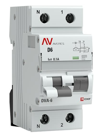 фото Автомат дифференциальный EKF rcbo6-1pn-6D-100-ac-av в Красноярске