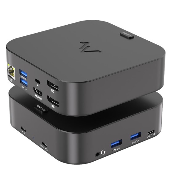 

Док-станция Maibenben DS301B02503 USB-C Dock DS301 100W (TYPE-C TO TYPE C PD + 4USB3.0 + 3.5 + RJ45 + HDMI + 2DP), DS13RBE125