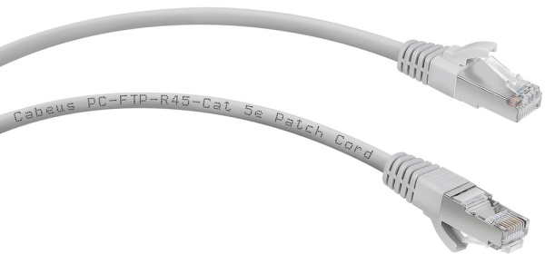 Изображение товара Кабель патч-корд Cabeus PC-FTP-RJ45-Cat.5e-0.5m для сети Ethernet