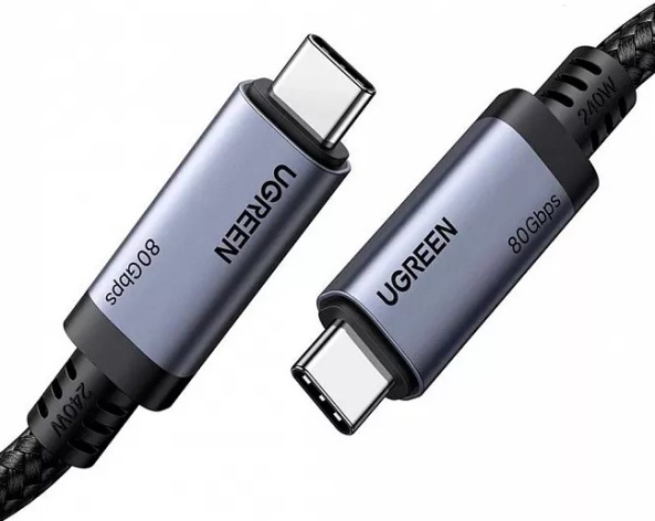 Изображение товара Кабель UGREEN L706 USB Type-C для передачи данных и быстрой зарядки 1 м серый