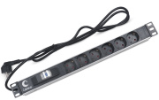 фото Блок розеток 19, 6 розеток  Cabeus PDU-6P-B-2EU